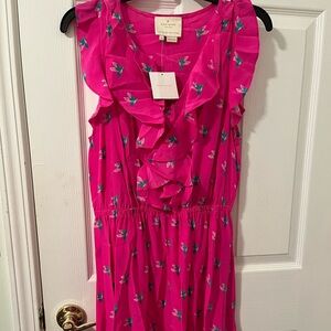 Kate Spade Hummingbird Ruffle Dress